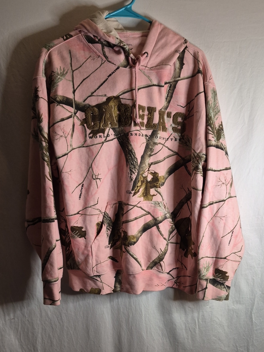 Cabela's Pink Realtree-Style Camo Pullover Hoodie